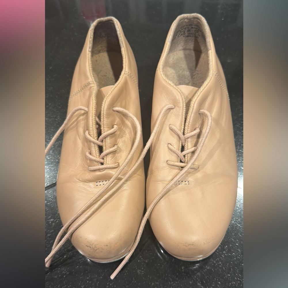 Capezio tan tap shoes size 4.5